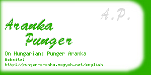 aranka punger business card